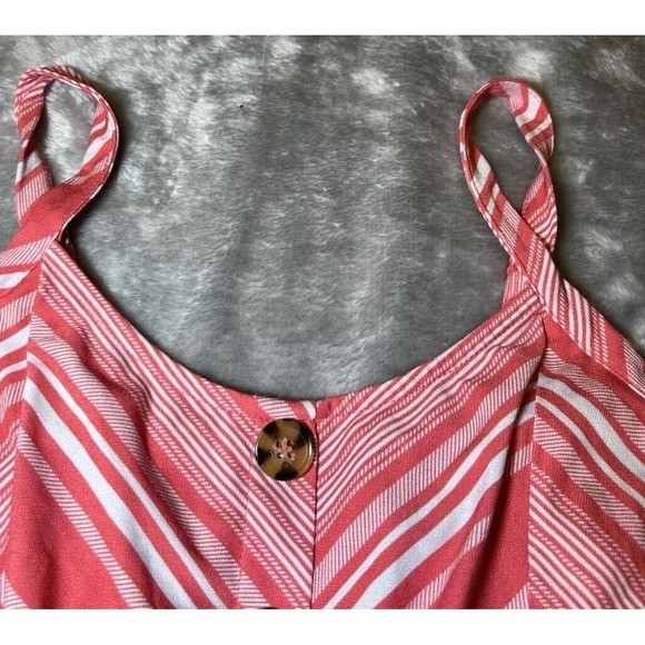 Bobbie Brooks Womens Size Small Sundress Pink White Striped Grannycore Beachy - Picture 7 of 10